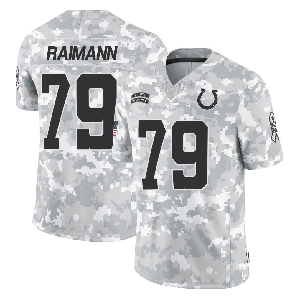 tocy IN.Colts #79 Bernhard Raimann Player Arctic Camo Salute To Service Limited Game Stitched Jerseys