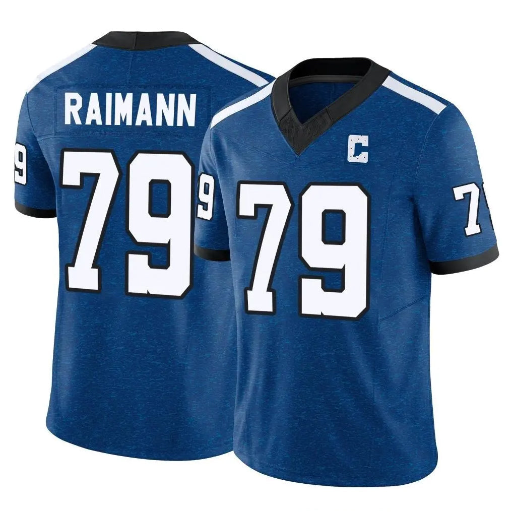 tocy IN.Colts #79 Bernhard Raimann Player Royal Limited Indiana Nights Alternate Vapor F.U.S.E. Home Game Stitched Jerseys