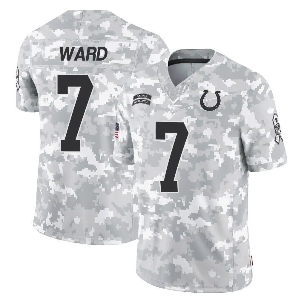 tocy IN.Colts #7 Charvarius Ward Sr. Player Arctic Camo Salute To Service Limited Game Stitched Jerseys