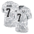 tocy IN.Colts #7 Charvarius Ward Sr. Player Arctic Camo Salute To Service Limited Game Stitched Jerseys