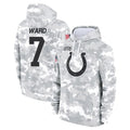 tocy IN.Colts #7 Charvarius Ward Sr. Player Arctic Camo Salute to Service Hoodies Limited Game Stitched Jerseys