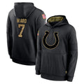 tocy IN.Colts #7 Charvarius Ward Sr. Player Black Salute to Service Hoodies Limited Game Stitched Jerseys