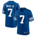 tocy IN.Colts #7 Charvarius Ward Sr. Player Royal Limited Home Game Stitched Jerseys