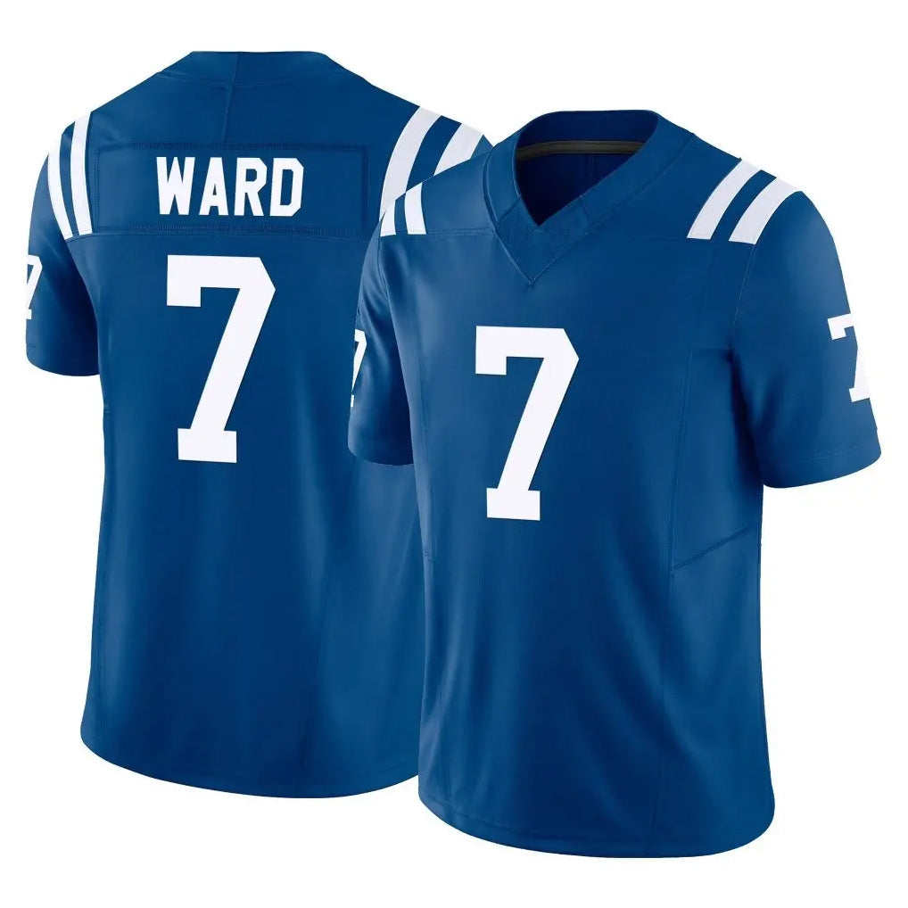 tocy IN.Colts #7 Charvarius Ward Sr. Player Royal Limited Vapor F.U.S.E. Home Game Stitched Jerseys