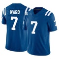 tocy IN.Colts #7 Charvarius Ward Sr. Player Royal Limited Vapor F.U.S.E. Home Game Stitched Jerseys