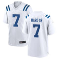 tocy IN.Colts #7 Charvarius Ward Sr. Player White Home Game Stitched Jerseys