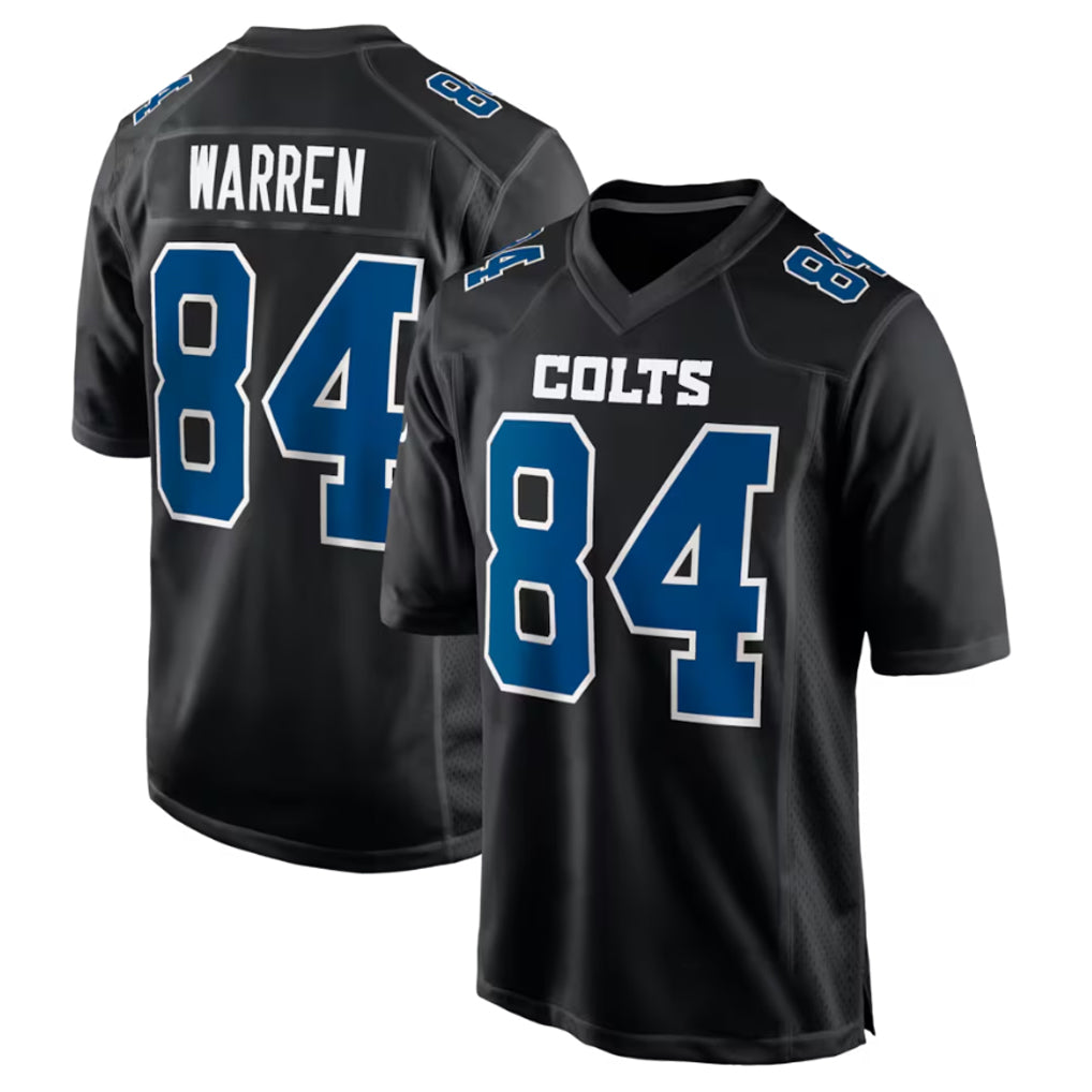 tocy IN.Colts #84 Tyler Warren Player Black Fashion Limited Game Stitched Jerseys