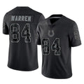 tocy IN.Colts #84 Tyler Warren Player Black Reflective Limited Game Stitched Jerseys