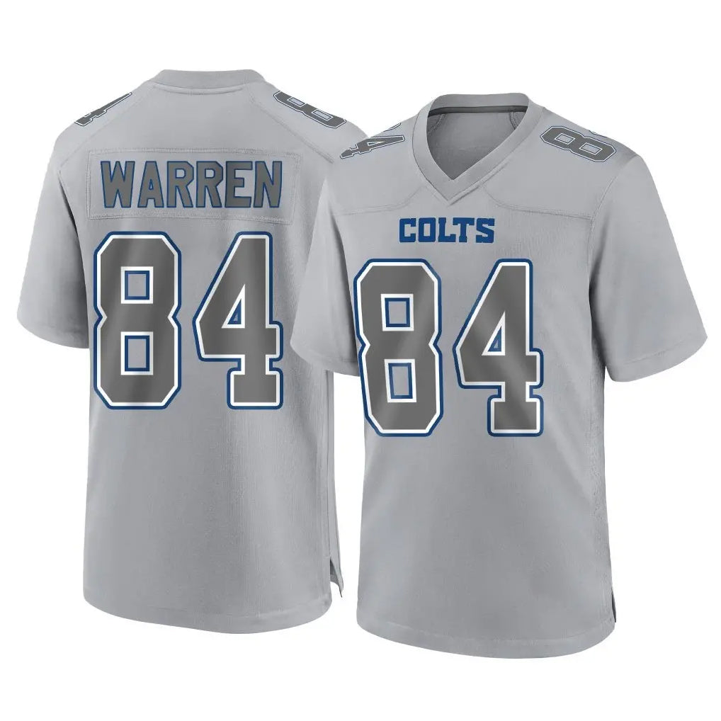 tocy IN.Colts #84 Tyler Warren Player Gray Atmosphere Fashion Home Game Stitched Jerseys