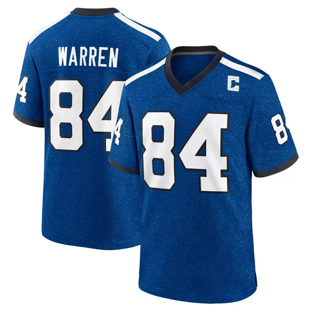 tocy IN.Colts #84 Tyler Warren Player Royal Alternate Indiana Nights Home Game Stitched Jerseys