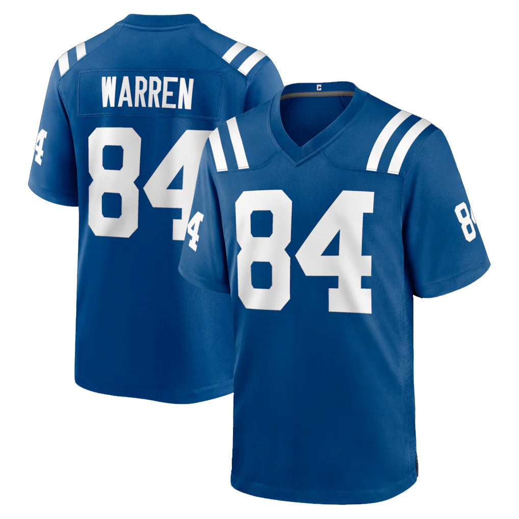 tocy IN.Colts #84 Tyler Warren Player Royal Home Game Stitched Jerseys