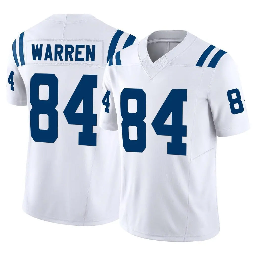 tocy IN.Colts #84 Tyler Warren Player White Limited Vapor F.U.S.E. Home Game Stitched Jerseys