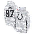 tocy IN.Colts #97 Laiatu Latu Player Arctic Camo Salute to Service Hoodies Limited Game Stitched Jerseys