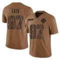 tocy IN.Colts #97 Laiatu Latu Player Brown Salute To Service Limited Stitched Jerseys