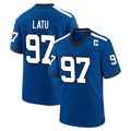 tocy IN.Colts #97 Laiatu Latu Player Royal Alternate Indiana Nights Home Game Stitched Jerseys