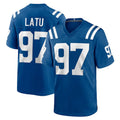 tocy IN.Colts #97 Laiatu Latu Player Royal Home Game Stitched Jerseys