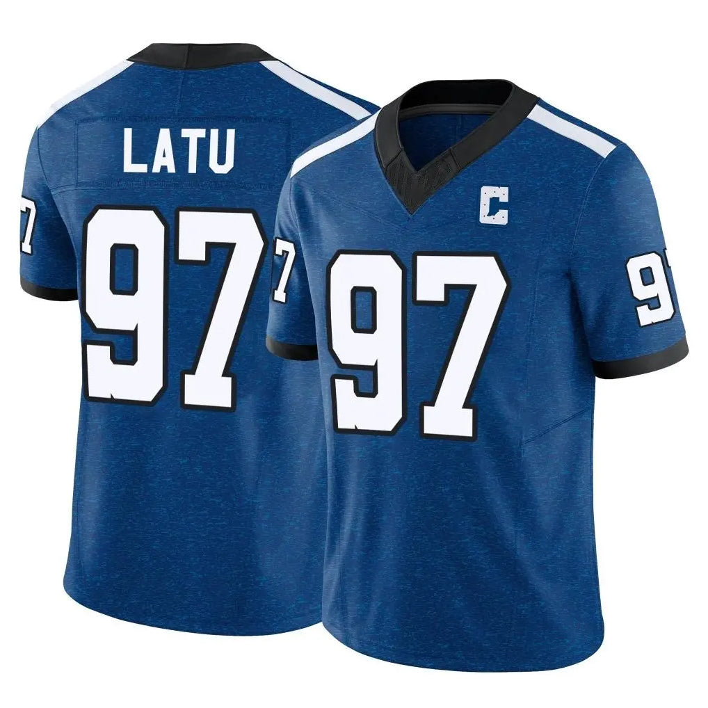 tocy IN.Colts #97 Laiatu Latu Player Royal Limited Indiana Nights Alternate Vapor F.U.S.E. Home Game Stitched Jerseys