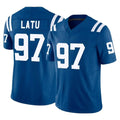 tocy IN.Colts #97 Laiatu Latu Player Royal Limited Vapor F.U.S.E. Home Game Stitched Jerseys