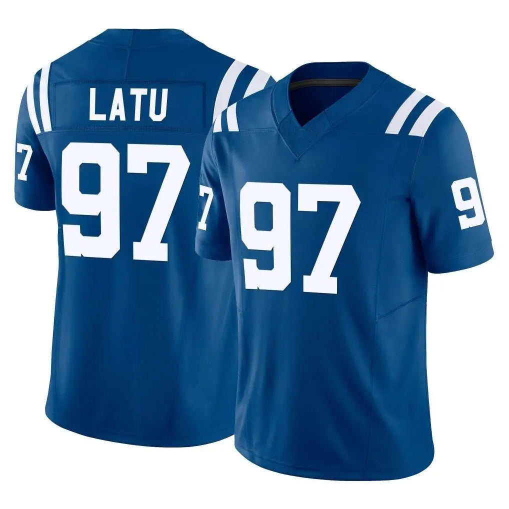 tocy IN.Colts #97 Laiatu Latu Player Royal Limited Vapor F.U.S.E. Home Game Stitched Jerseys