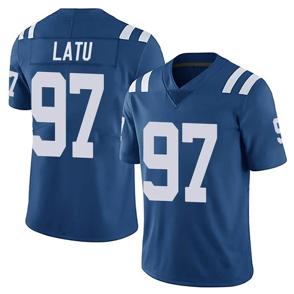 tocy IN.Colts #97 Laiatu Latu Player Royal Limited Vapor Untouchable Home Game Stitched Jerseys