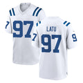 tocy IN.Colts #97 Laiatu Latu Player White Home Game Stitched Jerseys