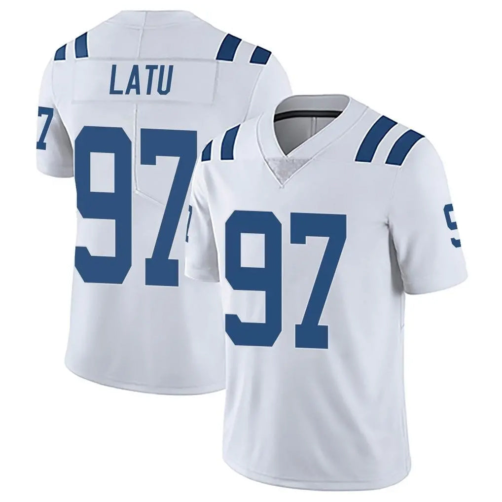 tocy IN.Colts #97 Laiatu Latu Player White Limited Vapor Untouchable Home Game Stitched Jerseys