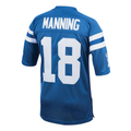 tocy In.Colts 1998 #18 Peyton Manning Mitchell & Ness Royal Authentic Throwback Retired Player Jersey