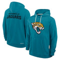 tocy J.Jaguars Teal Home Game Pullover Hoodies Limited Blank Player Stitched Jerseys