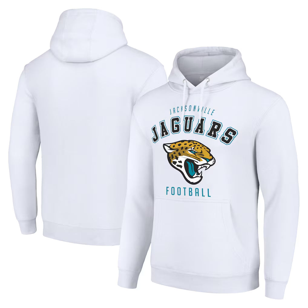 tocy J.Jaguars White Home Game Pullover Hoodies Blank Player Limited Stitched Jerseys