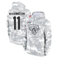 tocy J.Jaguars #11 Parker Washington Player Arctic Camo Salute to Service Hoodies Limited Game Stitched Jerseys