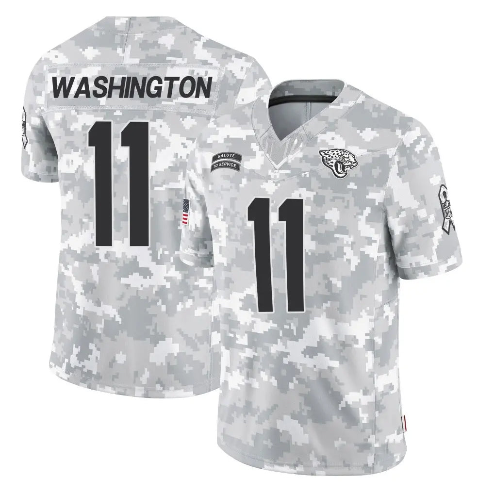 tocy J.Jaguars #11 Parker Washington Player Arctic Camo Salute to Service Limited Stitched Jerseys