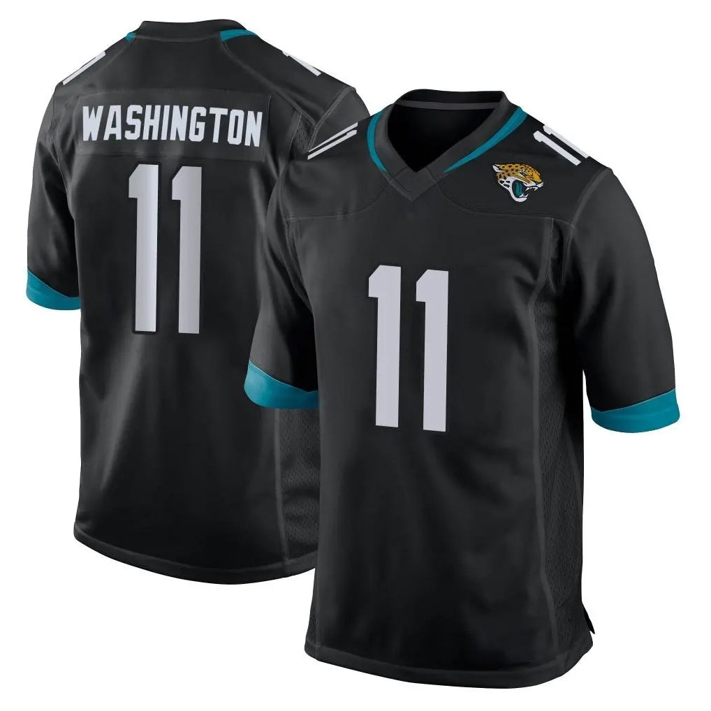 tocy J.Jaguars #11 Parker Washington Player Black Home Game Stitched Jerseys