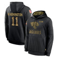 tocy J.Jaguars #11 Parker Washington Player Black Salute to Service Hoodies Limited Game Stitched Jerseys