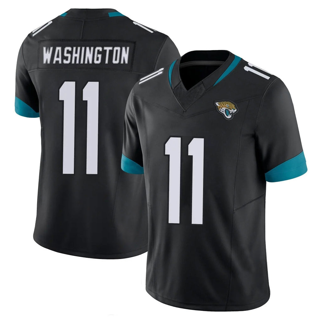 tocy J.Jaguars #11 Parker Washington Player Black Vapor F.U.S.E. Limited Home Game Stitched Jerseys