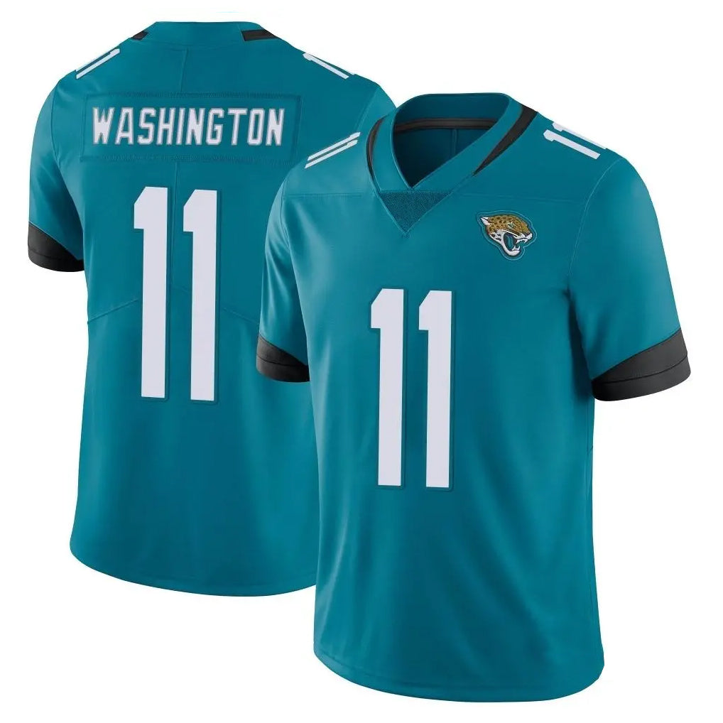 tocy J.Jaguars #11 Parker Washington Player Teal Vapor Untouchable Limited Home Game Stitched Jerseys