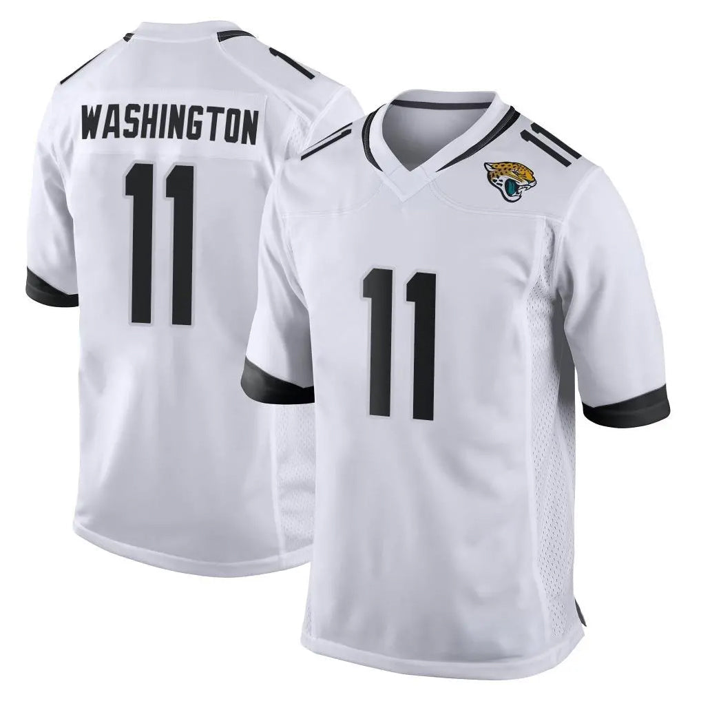 tocy J.Jaguars #11 Parker Washington Player White Home Game Stitched Jerseys