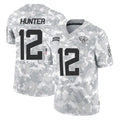 tocy J.Jaguars #12 Travis Hunter Player Arctic Camo Salute To Service Limited Game Stitched Jerseys