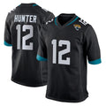 tocy J.Jaguars #12 Travis Hunter Player Black Home Game Stitched Jerseys