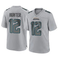 tocy J.Jaguars #12 Travis Hunter Player Gray Atmosphere Fashion Home Game Stitched Jerseys