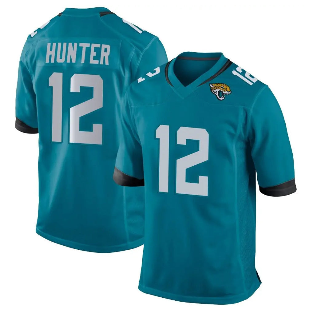 tocy J.Jaguars #12 Travis Hunter Player Teal Home Game Stitched Jerseys