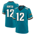 tocy J.Jaguars #12 Travis Hunter Player Teal Prowler Throwback Limited Home Game Stitched Jerseys