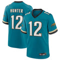 tocy J.Jaguars #12 Travis Hunter Player Teal Replica Limited Stitched Jerseys