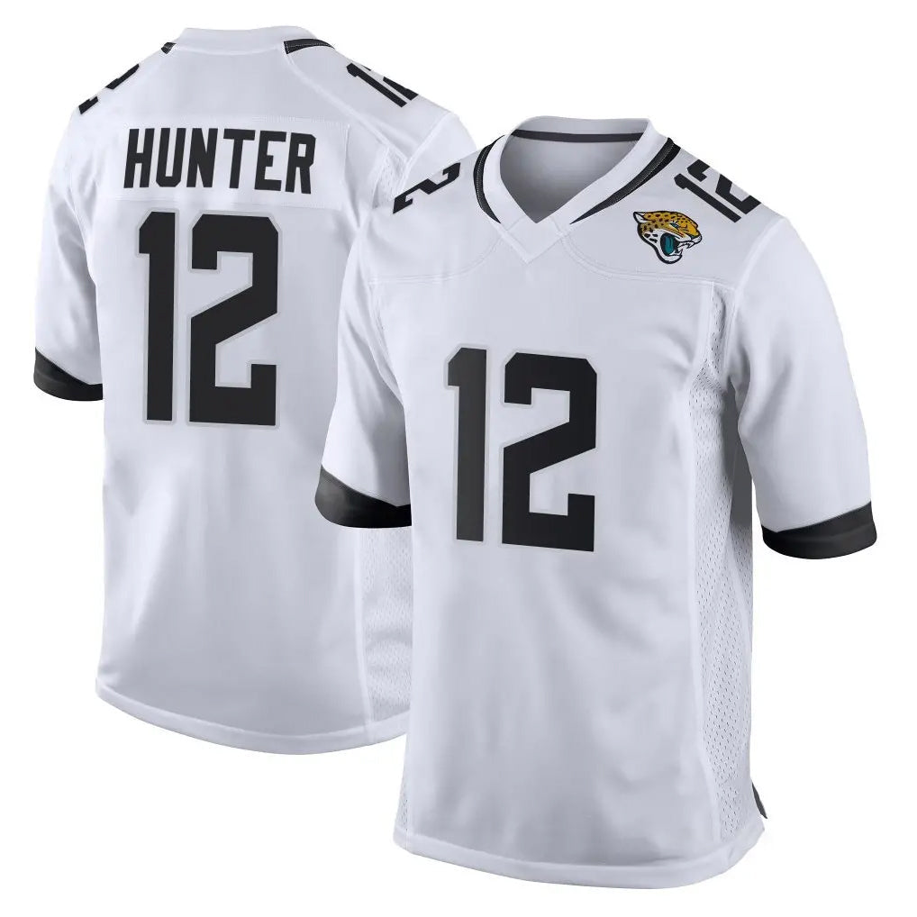 tocy J.Jaguars #12 Travis Hunter Player White Home Game Stitched Jerseys