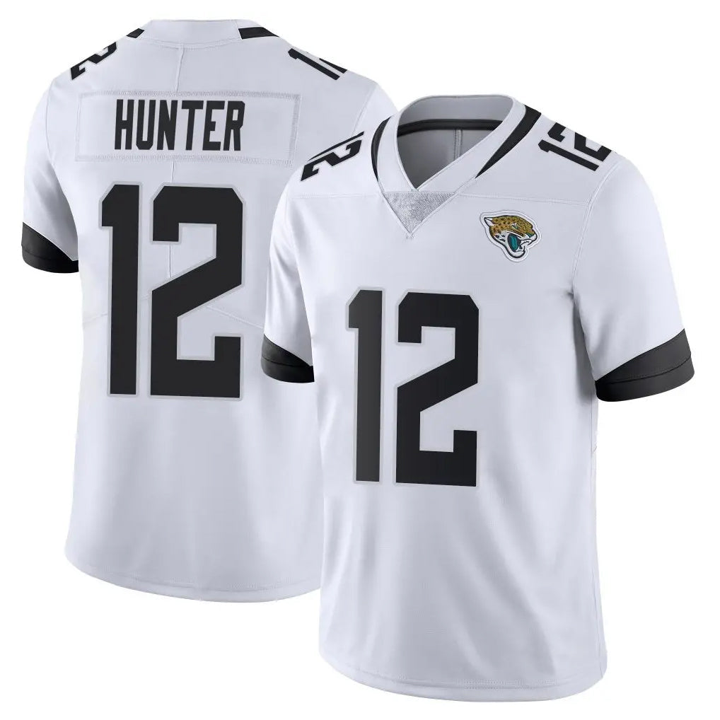 tocy J.Jaguars #12 Travis Hunter Player White Vapor Untouchable Limited Home Game Stitched Jerseys