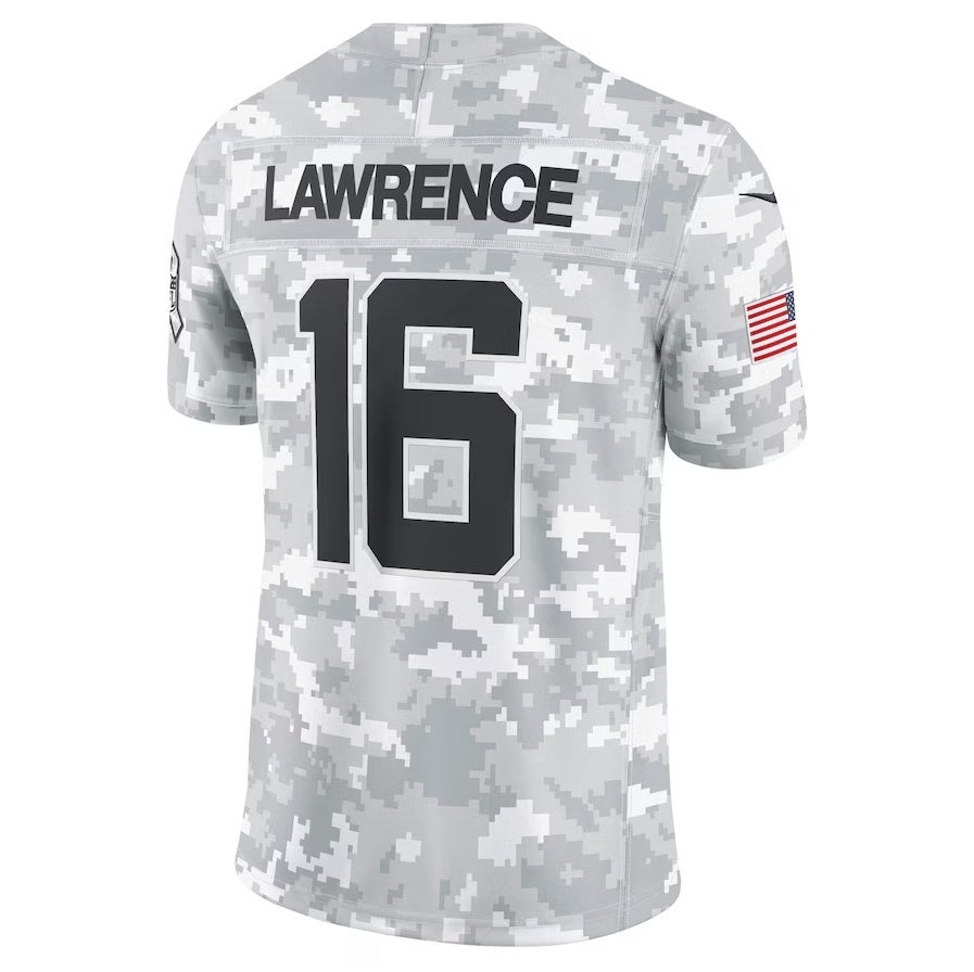 tocy J.Jaguars #16 Trevor Lawrence Arctic Camo 2024 Salute to Service Limited Stitched Jerseys
