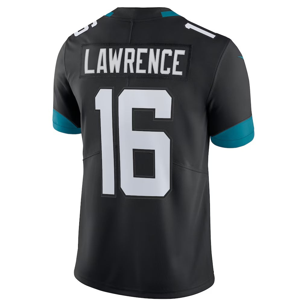 tocy J.Jaguars #16 Trevor Lawrence Black Alternate Vapor Limited Stitched Jerseys