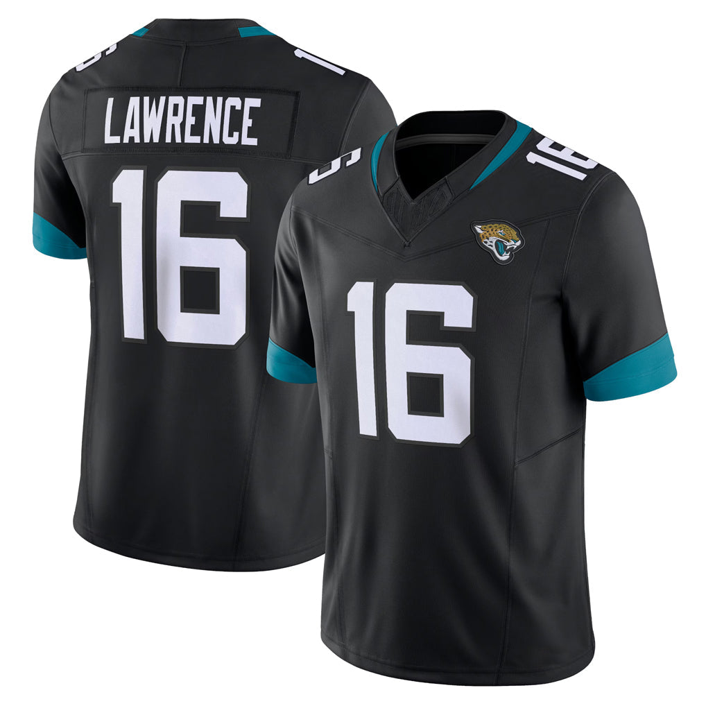 tocy J.Jaguars #16 Trevor Lawrence Player Black Vapor F.U.S.E. Limited Home Game Stitched Jerseys