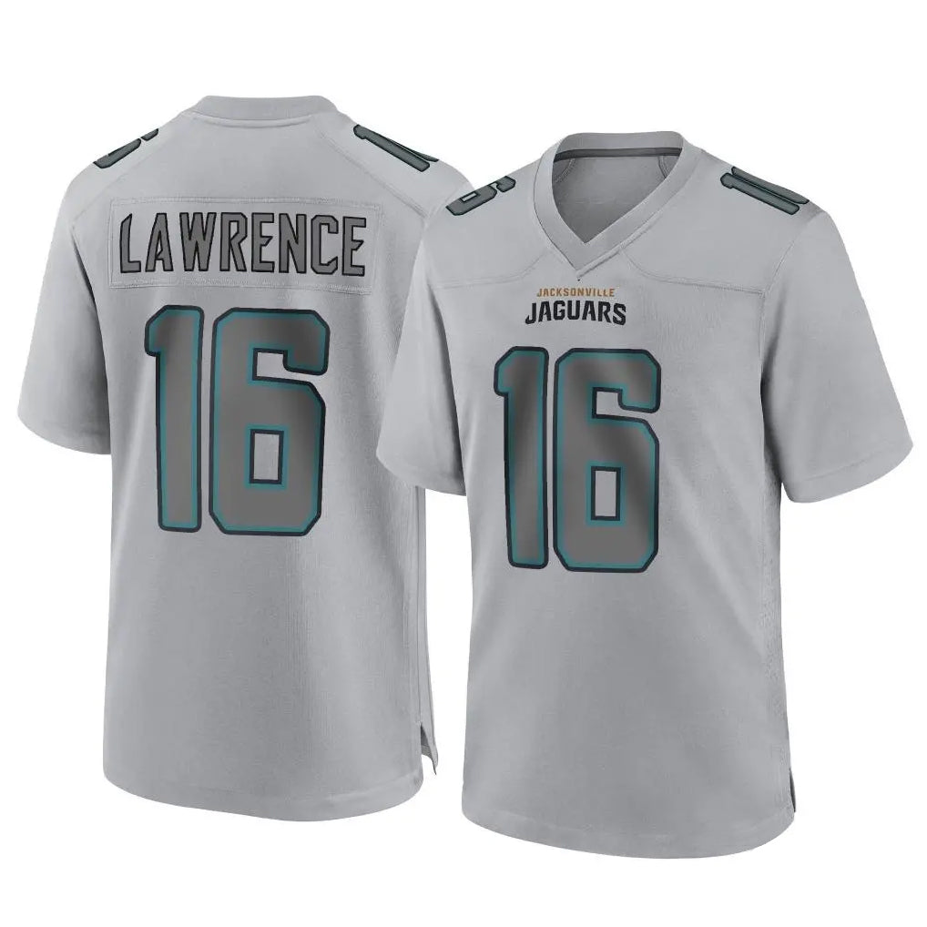 tocy J.Jaguars #16 Trevor Lawrence Player Gray Atmosphere Fashion Home Game Stitched Jerseys