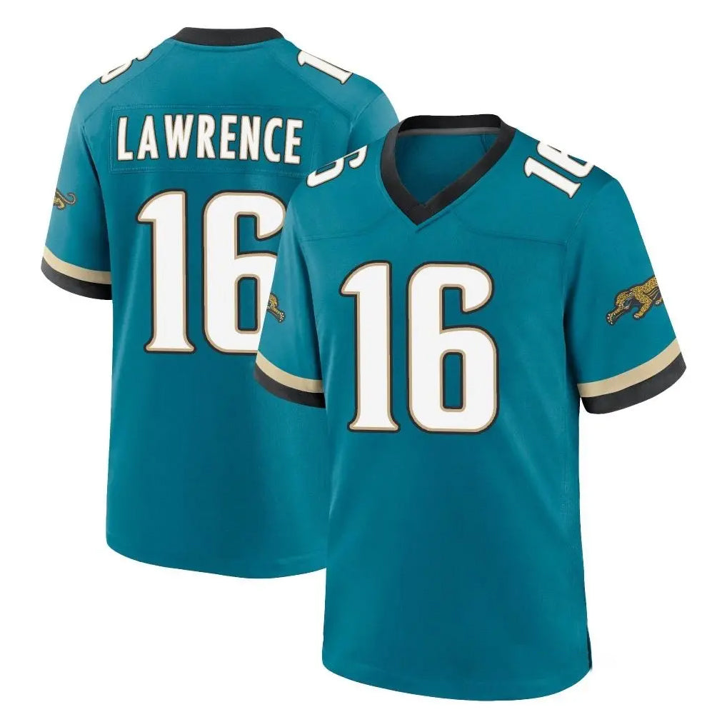 tocy J.Jaguars #16 Trevor Lawrence Player Teal Prowler Throwback Limited Home Game Stitched Jerseys