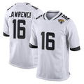 tocy J.Jaguars #16 Trevor Lawrence Player White Home Game Stitched Jerseys